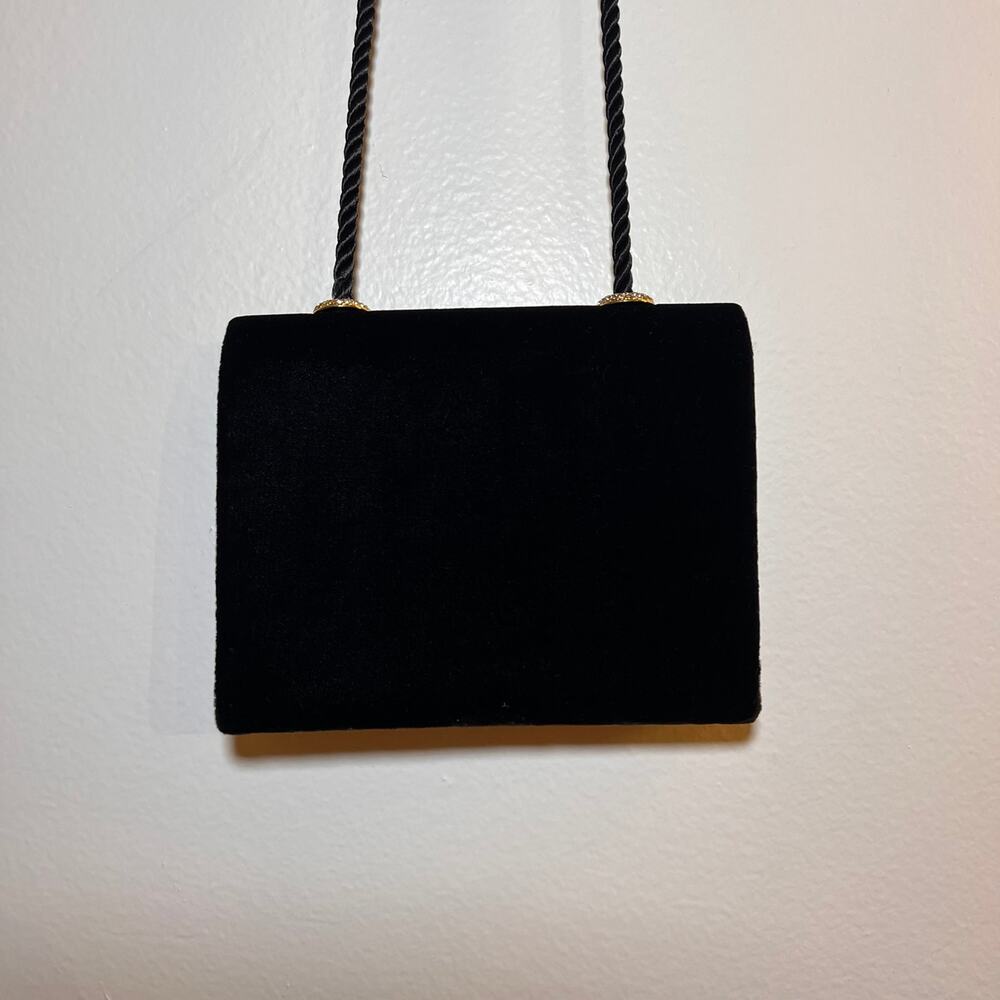 Carla Marchi Black Velvet Small Purse